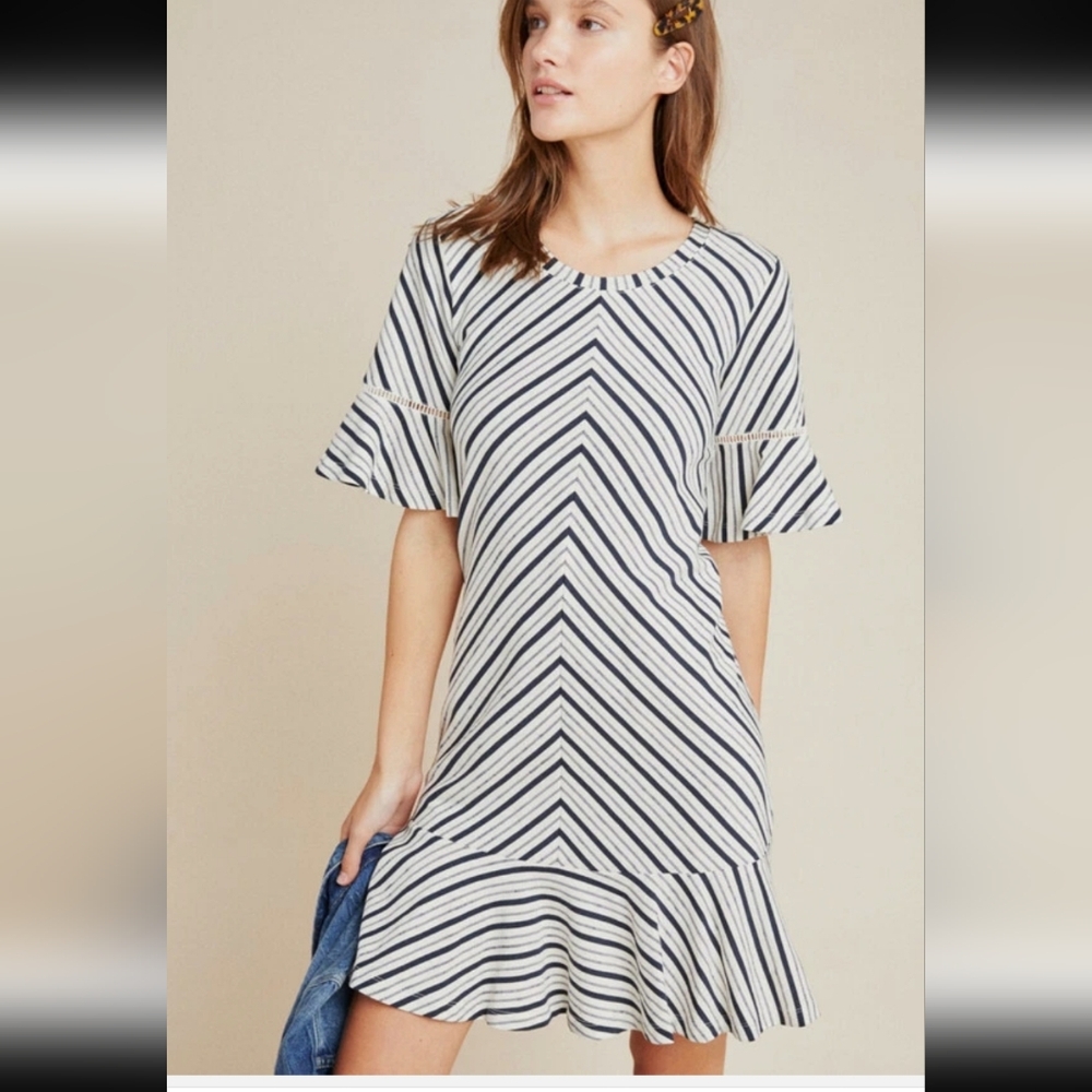 Anthropologie‎ Galena Flounced Tunic Small